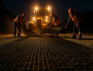 Геосетка дорожная-виды,укладка,цены