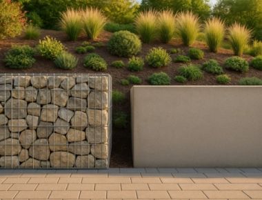 Сравнение подпорного габиона с бетонной подпорной стенкой: что лучше выбрать?