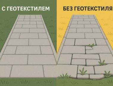 Какой геотекстиль лучше для укладки тротуарной плитки на даче
