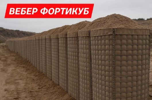 Вебер ФортиКуб 1.5 × 1.5 ×1.5 / 300 - защитный фортификационный модуль из геотекстиля