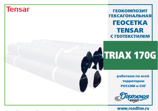 Геосетка Triax 170-G (4x50) 200 m2 с геотекстилем